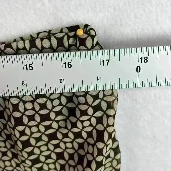 R & K Originals Dress Brown/Tan Women’s Size 12 Geometric Print Lined - Picture 4 of 8